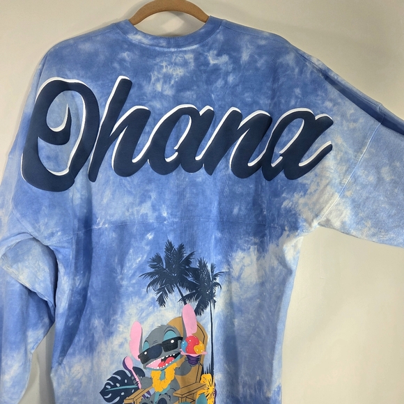 RARE DISNEY AULANI RESORT STITCH OHANA TIE DYE SPIRIT JERSEY. - Picture 4 of 6